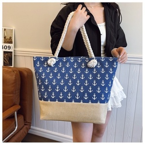 Túi đi biển có dây kéo chống thấm nước mới Túi tote vải <span class=keywords><strong>canvas</strong></span> dung tích lớn thông thường dành cho nữ - Product Image 6