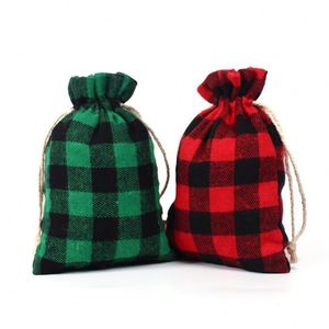 2700350 <b>Christmas</b> Envelope Canvas Jute Jewelry <b>Gifts</b> <b>Bags</b> Jewellery Pouch for Necklace. - Product Image 5