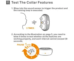 새로운 디자인 온라인 충전식 개 짖는 고리 5 단계 감도 경고음 진동 충격 고리 스마트 안티 수피 칼라