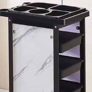 Chariot de beauté, chariot pour coiffure et coloration, chariot à outils de salon, chariot à cinq niveaux, chariot de barbier, armoire à outils de coiffure - Product Image 1