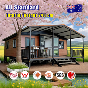 Casa Container Espandibile Prefabbricata in Acciaio Leggero a Montaggio Rapido, Standard Australiano, Villa Mobile con Terrazza - Product Image 1
