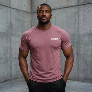 โรงงานผลิตเสื้อผ้ากีฬา รับผลิตตามสั่ง คุณภาพพรีเมียม OEM ขายดี เสื้อยืดออกกำลังกายสำหรับฤดูร้อน เนื้อผ้านุ่ม สัมผัสนุ่มสบายผิว - Product Image 1