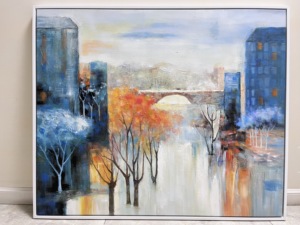 Arte Abstracto Moderno para Pared, Pintura <span class=keywords><strong>al</strong></span> Óleo Texturizada 3D Grande, Pintura <span class=keywords><strong>al</strong></span> Óleo de <span class=keywords><strong>Flores</strong></span> o Abstracta Pintada a Mano - Product Image 2