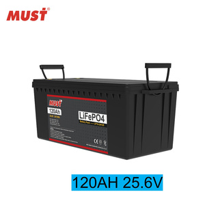 แบตเตอรี่ลิเธียมไอออน MUST Lifepo4 24V 120AH แบตเตอรี่ลิเธียมไอออนฟอสเฟต 100AH 120AH แบตเตอรี่โซลาร์เซลล์สำหรับระบบออฟกริดสำหรับเก็บพลังงานแสงอาทิตย์ - Product Image 2