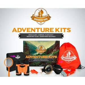 Kit de exploración de la naturaleza Jia Shi Le, binoculares 4x30, lupa, pinzas para niños, juguetes de aventura al aire libre, edad de 8 a 13 años - Product Image 4