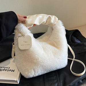 Sac femme assorti automne et hiver poignée en cuir plissé pratique et polyvalent - Product Image 1