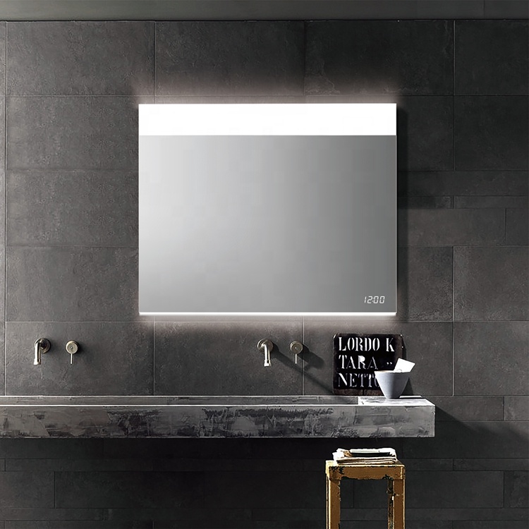 Настенный светильник для ванной туалетное зеркало для ванной со светодиодной подсветкой туалетное зеркало со светодиодной подсветкой с цифровые часы-будильник