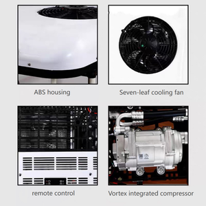 Dernier modèle de climatiseur de plafond mini tout-en-un 220v/12v/24v <span class=keywords><strong>pour</strong></span> camion, <span class=keywords><strong>camping</strong></span>-<span class=keywords><strong>car</strong></span>, nouveau climatiseur de toit <span class=keywords><strong>pour</strong></span> camion de stationnement - Product Image 4
