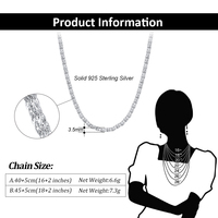 RINNTIN SC54 élégant 925 en argent Sterling queue de renard et fouet chaîne collier pour hommes femmes bijoux de mode genre colliers