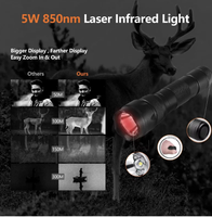 GOYOJO Night Vision Monocular 3.5x Optic 7x Digital Magnification Red Dot Sight for Tactical Hunting Infrared Scope
