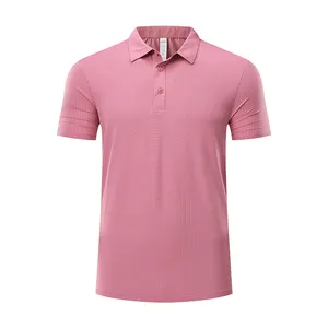 mens roze rugby shirt Suppliers-Oem Rugby Leeg Ademend Zweettransporterend Korte Mouw Polo T-shirt
