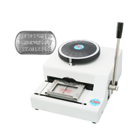 Machine manuelle de gaufrage de plaque d'immatriculation en métal pour collier de plaque d'immatriculation personnalisée