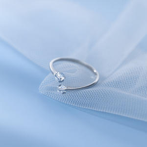 浪漫设计S925纯银锆石承诺女性订婚戒指J0212 - Product Image 4