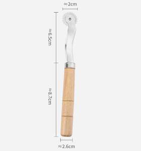 पेशेवर टार्च मार्क स्पेयर, ट्रेसिंग पेपर के लिए सिलाई ट्रेसिंग व्हील, लकड़ी के हैंडल के साथ सिलाई पैटर्न के लिए व्हील - Product Image 6