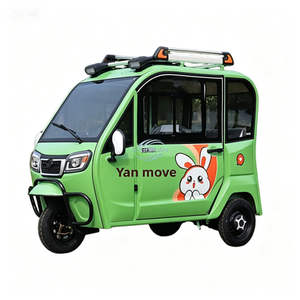 Triciclo Eléctrico Cerrado para 3 Pasajeros, Vehículo con Potente Freno de Disco - Product Image 4