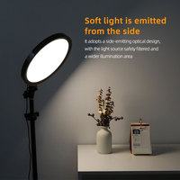Anneau lumineux dimmable avec support, support de téléphone, télécommande, éclairage LED plein écran pour maquillage, photographie, studio, barbier, diffusion en direct