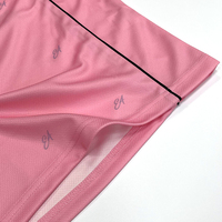 Camisetas de Fútbol Retro Sublimadas Personalizadas, Jersey Rosa de Secado Rápido y Transpirable, 100% Poliéster, Unisex para Adultos