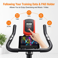 Sepeda Spinning Cardio Training Bodybuilding Latihan Kebugaran Penggunaan Komersial Sepeda Spinning Fitness Dengan Roda