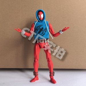 โมเดลมาเฟ็กซ์ หมายเลข 186 สไปเดอร์แมนสีแดง ของเล่นสะสม อนิเมะ พีวีซี ของตกแต่ง  อะเมซิ่ง สไปเดอร์แมน ซีที ทอย - Product Image 2