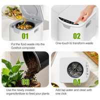 Broyeur de déchets alimentaires OEM sous marque privée, impression et emballage personnalisés, composteur de comptoir inodore pour cuisine
