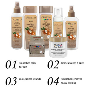 Popular juego de cuidado del cabello rizado para alejar el juego de champú temerario y suave - Product Image 5