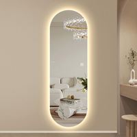 Foryoudecor 2025 Cermin Kamar Mandi Modern Full-Length Ramah Lingkungan Bebas Tembaga Bingkai Aluminium Alloy Kaca HD