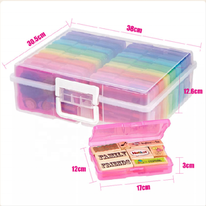 Schlussverkauf 16 + 1 Grußkarten-Organisator Aufbewahrungsbox mit 16 einstellbaren Teilern passt 4 "x 6" Fotos organisieren Karten im Büro Amazon - Product Image 4