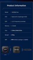 Boîtier CarPlay sans fil AI pour mise à niveau d'écran d'origine universelle Qualcomm 6115 Android 16 Google Play Store USB/Sans fil 1 an