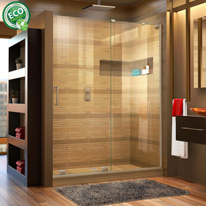 Puertas de Ducha con Acabado Cromado, Vidrio Esmerilado, Acero Inoxidable Antioxidante, Diseño Moderno - Hommie - Product Image 5
