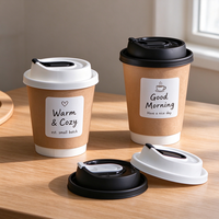 Gobelet en papier jetable à double paroi, résistant à la chaleur, recyclable, de qualité alimentaire, pour la bière, usage industriel, logo personnalisé, à emporter