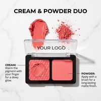 Palette de fard à joues personnalisée, couleurs fidèles, pigments intenses, application fluide, marque privée, OEM, ODM, végan, sans cruauté, cosmétiques professionnels