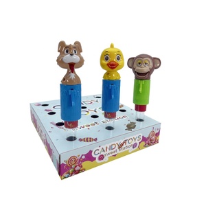 Huiye Animal silbato dulces juguetes dibujos animados <span class=keywords><strong>mono</strong></span> sonidos dulces juguetes con tubo transparente divertidos juguetes de dulces de mano para niños niñas - Product Image 4