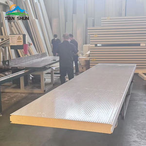 Panneau sandwich en mousse de polyuréthane PIR PUR PU pour chambre froide avec système de fixation Cam Lock, acier coloré ondulé pour entrepôt frigorifique, <span class=keywords><strong>épaisseur</strong></span> 50/75/100/200MM - Product Image 3