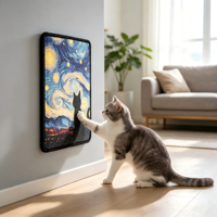 Griffoir pour chat en sisal personnalisable et réglable, à fixer au mur, vertical, résistant à la déchirure, sans perte de fibres, jouet sûr pour animaux de compagnie