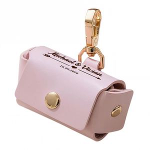 Personalised Dog Leather <b>Ring</b> Pouch, Pet <b>Ring</b> <b>Box</b> for Wedding, <b>Proposal</b>, Engagement, Custom Jewelry Storage Small Pouches - Product Image 5