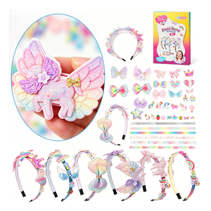 Kit para Hacer Diademas, Corona Brillante para Niños, Alas, Flores de Espuma, Pegatinas, Regalo Creativo, Artículos para Fiestas, Juguete - Product Image 1