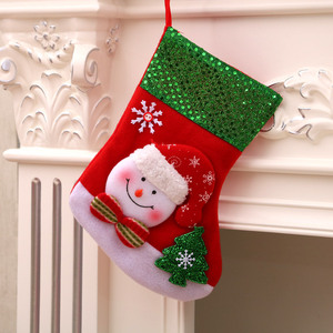 Nouvelles chaussettes de Noël pour la maison, pour enfants, décoration de cheminée, chaussettes suspendues pour arbre de Noël, rangement de cadeaux et bonbons, emballage imprimé - Product Image 2