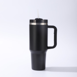 Vaso Térmico de Viaje de Acero Inoxidable de 40 oz, Diseño Moderno, Libre de BPA, con Asa, para Bebidas Calientes/Frías, Aislamiento Térmico de 6-12 Horas, Ideal para Regalo - Product Image 3