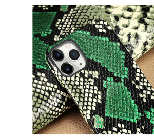 Funda de teléfono de piel de serpiente auténtica colorida con logotipo personalizado de lujo para <span class=keywords><strong>Iphone</strong></span>, fundas 13Pro 14Promax 12 13 14 15 16 <span class=keywords><strong>Pro</strong></span> <span class=keywords><strong>Max</strong></span> - Product Image 5