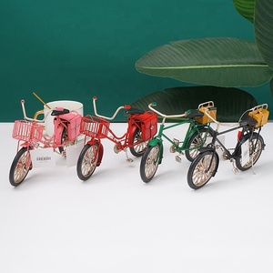 Vélo rétro Vintage en fer, artisanat métallique, modèle fait à la main, décoration de Table, vélo métallique, jouets pour enfants, <span class=keywords><strong>cadeau</strong></span> d'anniversaire, offre spéciale - Product Image 2