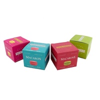 Boîtes d'emballage en papier carrées personnalisées pour boulangerie, mini-gâteau, bonbons, macaron, biscuit, boîte pliante simple
