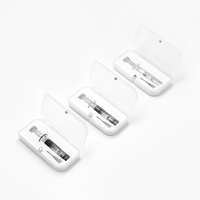 Seringues en verre blanches de 1 ml pour distillat d'huile, avec embout Luer Lock, pour RSO