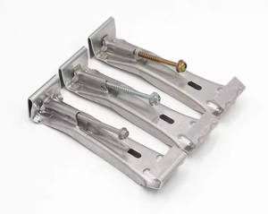 Crochets et supports de <span class=keywords><strong>gouttière</strong></span> en alliage d'aluminium de 6 pouces, anti-corrosion, style K, fixation rapide par vis pour appartements - Product Image 1