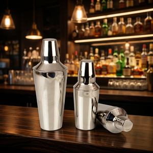 Classic <b>Boston</b> <b>Shaker</b> Set with Stainless Steel Eco-Friendly Glass 850ml Capacity Lfgb/ Certified Bar Accessories for Home Use - Product Image 3
