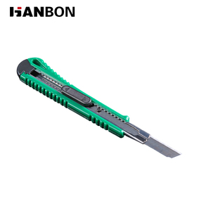 Cutter de sécurité compact et économique de qualité industrielle, lame en acier de 13 mm, bouton-poussoir en caoutchouc, OEM disponible, pour découpe de papier peint - Product Image 4