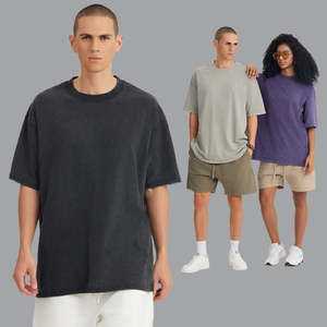 เสื้อยืดคอกลมแขนสั้นทรงหลวม น้ำหนัก 280 กรัม คุณภาพสูง พิมพ์ลายโลโก้ด้วยเทคนิคสกรีน ล้างแล้ว ใส่สบาย สไตล์ยูนิเซ็กส์ - Product Image 1