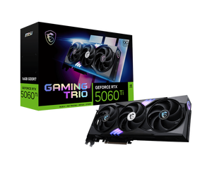 M SI GeForce RTX 5060 Ti 16G GAMING TRIO OC Gaming Graphics Card MSI GeForce RTX 5060 Ti MSI GeForce RTX 5060 Ti - Product Image 1