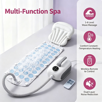 Tapis de massage corporel pour baignoire Wave Spa, bain à bulles chauffant, masseur à jets d'eau, utilisation domestique portable, technologie EMS