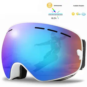 2023 lunettes de ski lunettes de neige logo personnalisé lunettes de ski double couche anti-buée lunettes de soleil de ski