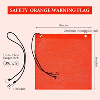 Camion chasse vélo remorque sécurité avertissement drapeaux Orange bande réfléchissante pour résistant aux intempéries maille Polyester matériel pour l'escalade